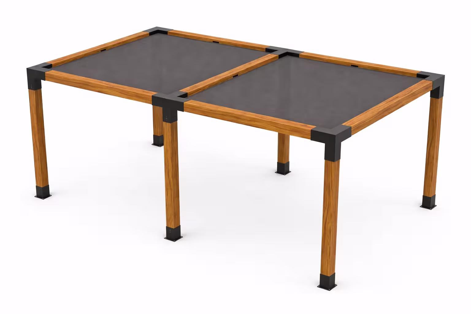 Dvostruka pergola — obloženi krov