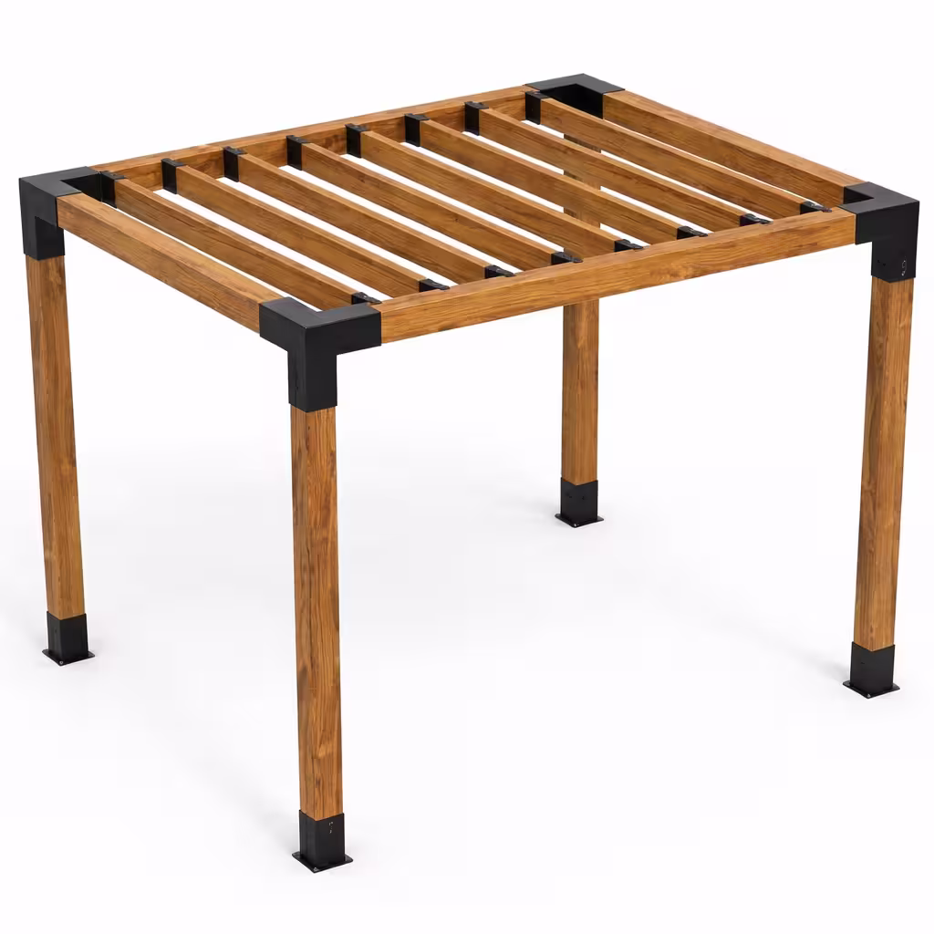 Jednostruka pergola — letvičasti krov